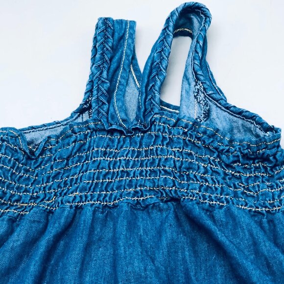 U.S. Polo Assn. Navy blue jeans jumper braided edging at arms 2 front 24m READ - Picture 7 of 7